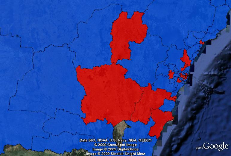 Gender of state MPs in southern NSW