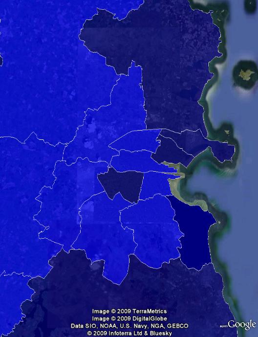 2009 referendum turnout levels in Dublin.