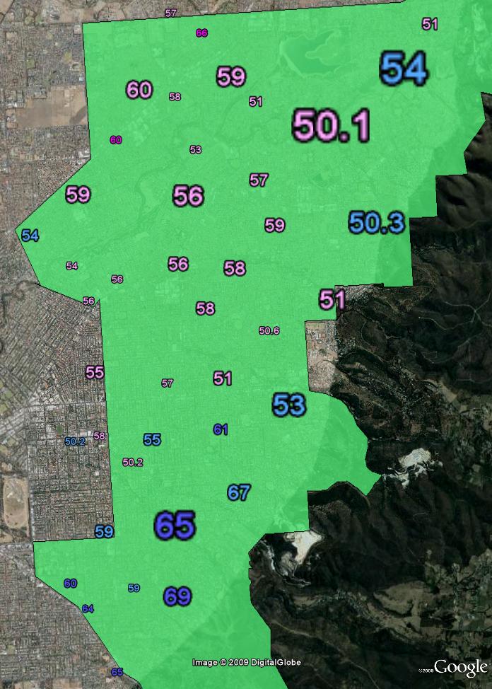 Two party preferred vote by booth in Sturt