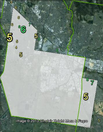 Greens primary votes in Lyndhurst at the 2010 state election.