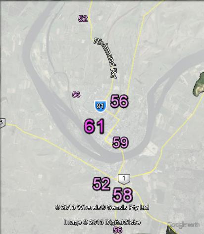 Two-party-preferred votes in Grafton at the 2010 federal election.