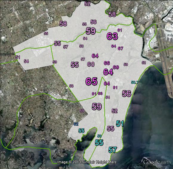 Two-party-preferred votes in Barton at the 2010 federal election.