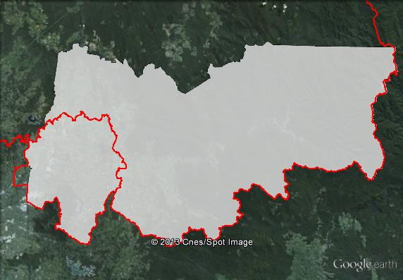 Map of Casey's 2010 and 2013 boundaries. Click to enlarge.