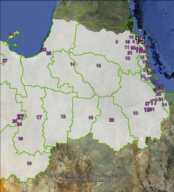 Labor primary votes in Kennedy at the 2010 federal election.