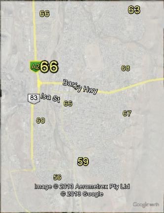 Two-candidate-preferred votes in Mount Isa at the 2010 federal election.