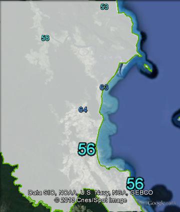 Two-party-preferred votes in booths near Port Douglas in Leichhardt at the 2010 federal election.