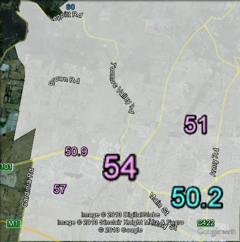 Two-party-preferred votes in Pakenham at the 2010 federal election.