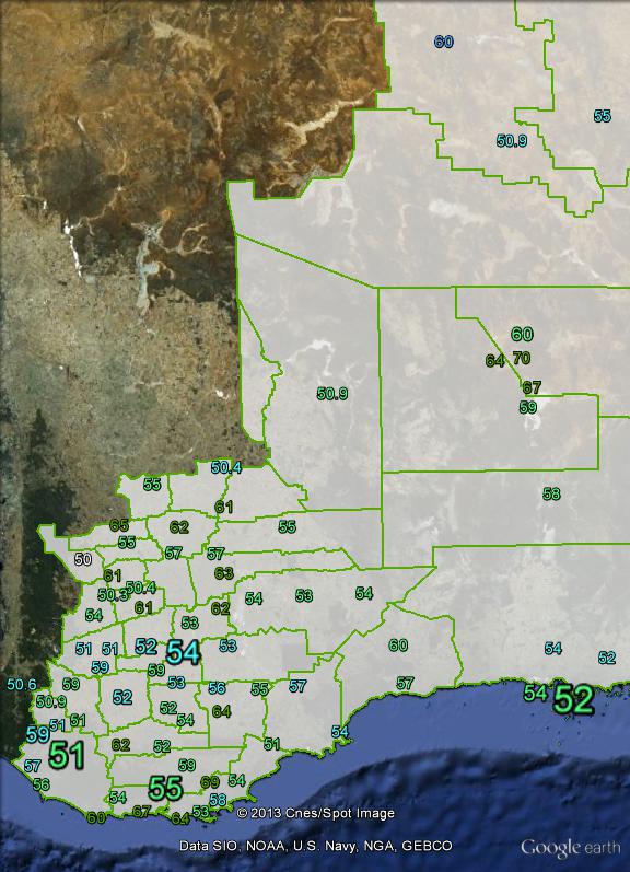 Two-candidate-preferred votes in O'Connor at the 2010 federal election.