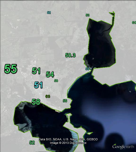 Two-candidate-preferred votes in the Albany part of O'Connor at the 2010 federal election.