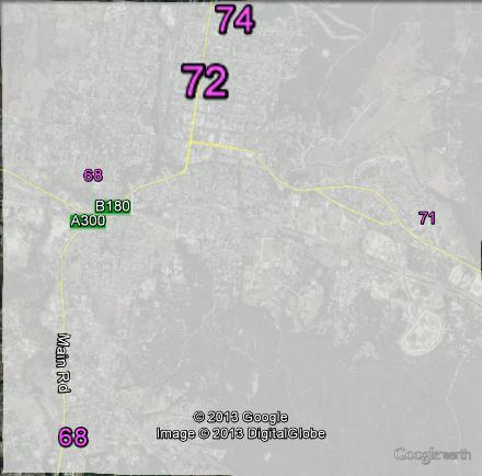 Two-party-preferred votes in the Castlemaine area at the 2010 federal election.