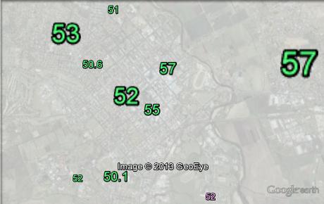 Two-party-preferred votes in Bathurst at the 2010 federal election.