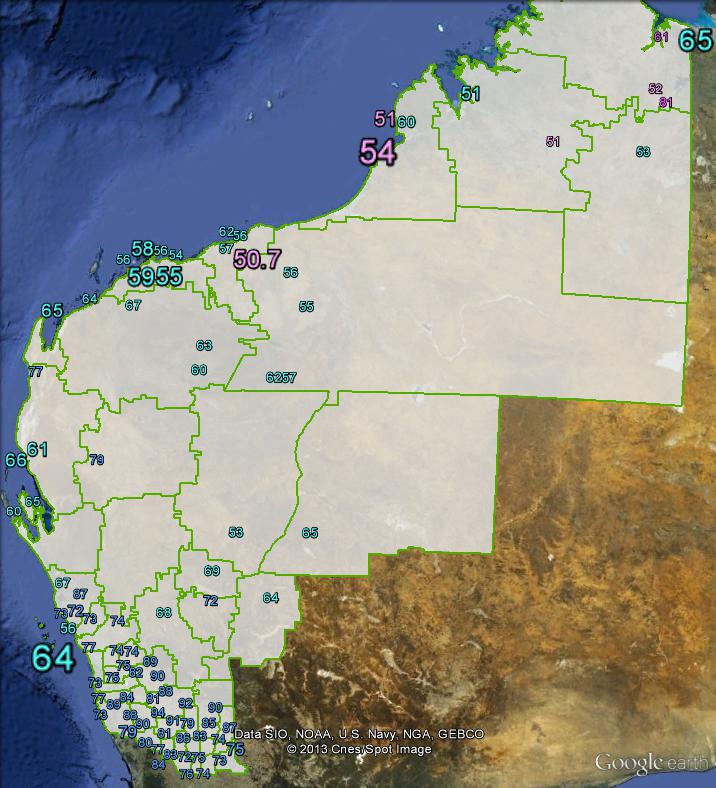 Two-party-preferred votes in Durack at the 2010 federal election.