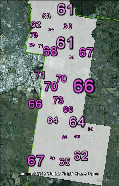 Two-party-preferred votes in Holt at the 2010 federal election.