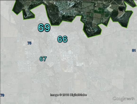 Two-party-preferred votes in Echuca at the 2010 federal election.