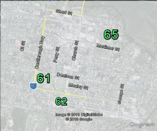 Two-party-preferred votes in Mudgee at the 2010 federal election.