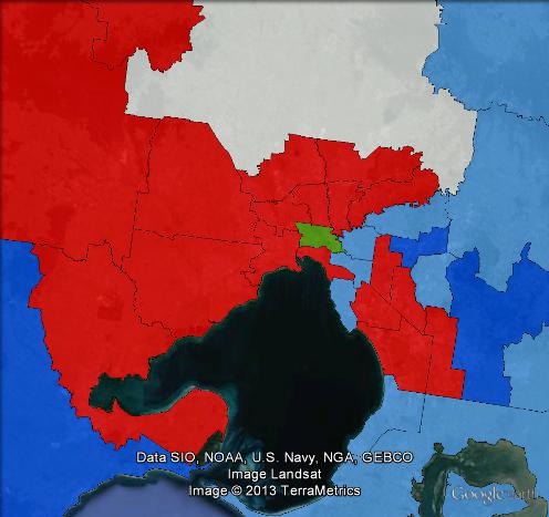 Results of the 2013 federal election in the Greater Melbourne area.