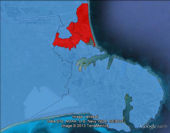 Proposed electoral boundaries in Christchurch for the 2014 election.