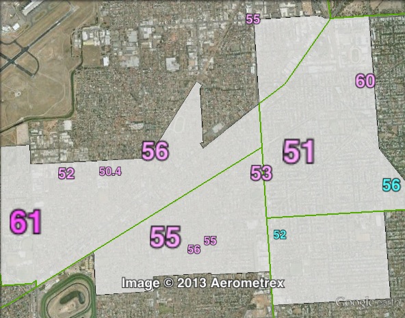 Two-party-preferred votes in Ashford at the 2010 state election.