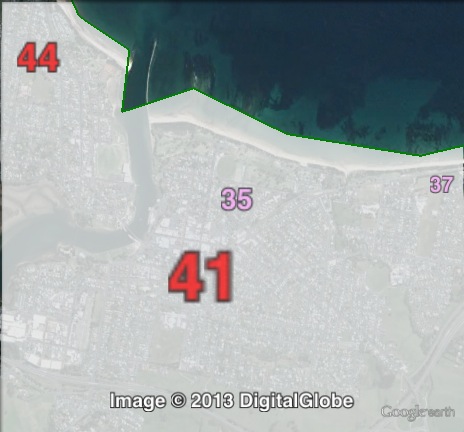 Labor primary votes in Ulverstone at the 2010 state election.