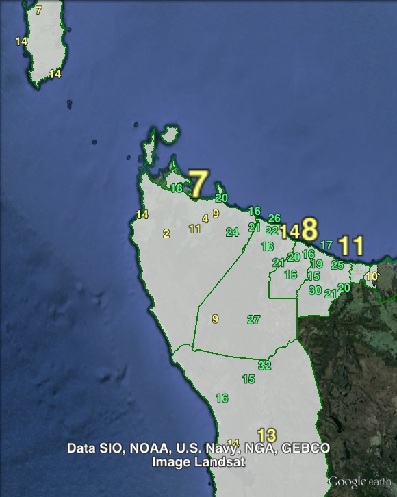 Greens primary votes in Braddon at the 2010 state election.