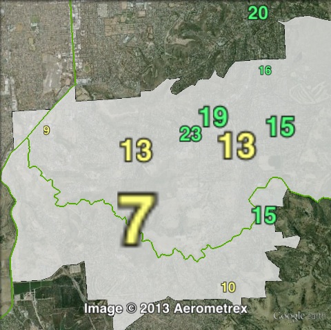 Greens primary votes in Davenport at the 2010 state election.