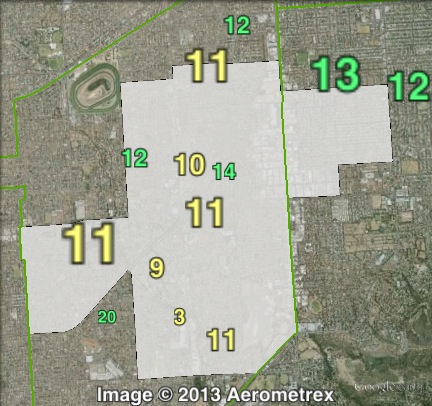 Greens primary votes in Elder at the 2010 state election.