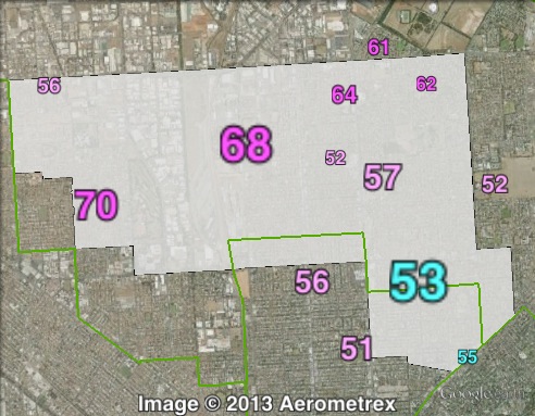 Two-party-preferred votes in Enfield at the 2010 state election.