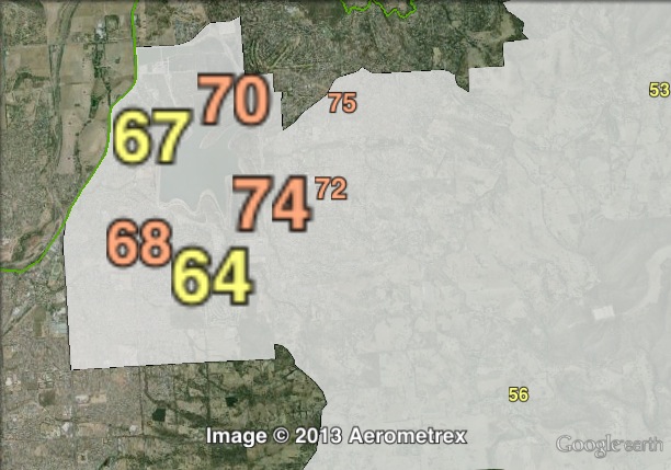 Two-candidate-preferred (Such vs Lib) votes in Fisher at the 2010 state election.