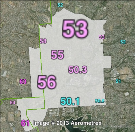 Two-party-preferred votes in Florey at the 2010 state election.