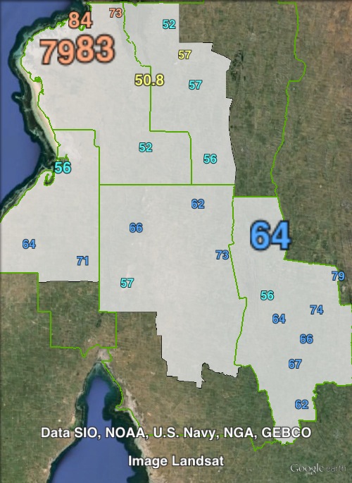 Two-candidate-preferred votes in Frome at the 2010 state election.