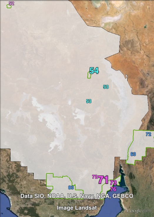 Two-party-preferred votes in Giles at the 2010 state election.