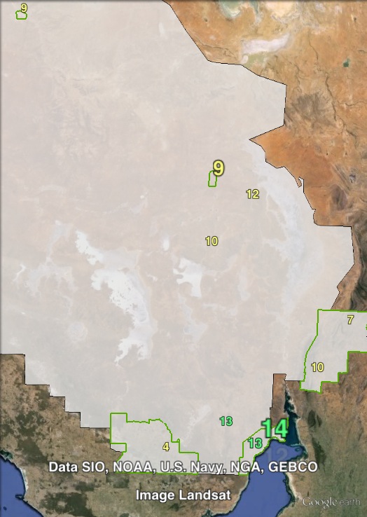 Greens primary votes in Giles at the 2010 state election.