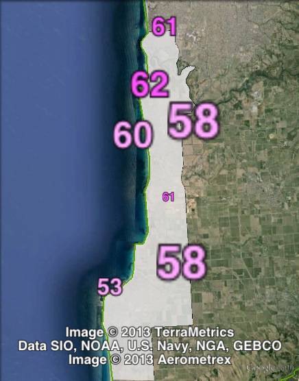 Two-party-preferred votes in Kaurna at the 2010 state election.