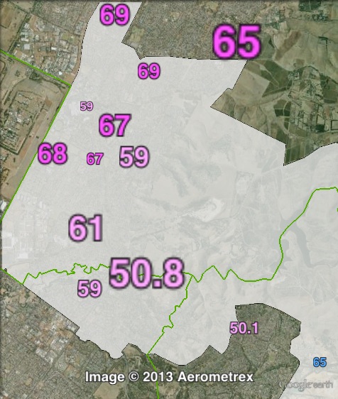 Two-party-preferred votes in Little Para at the 2010 state election.