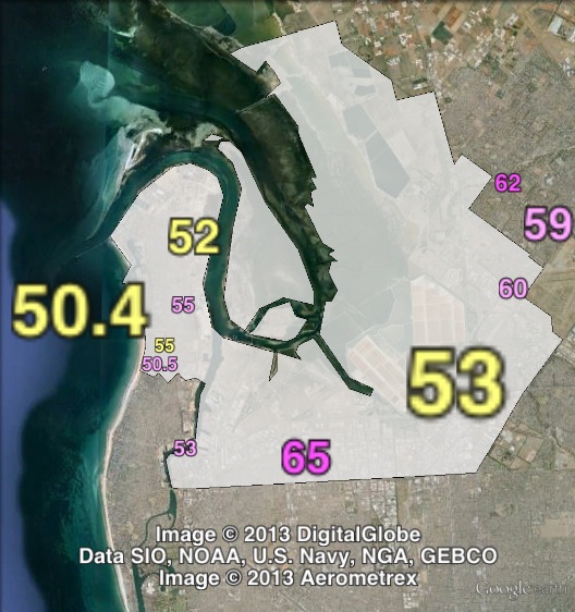 Two-candidate-preferred votes at the 2012 Port Adelaide by-election.