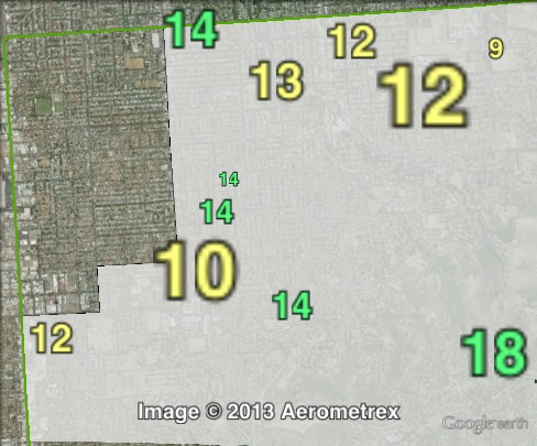 Greens primary votes in Waite at the 2010 state election.