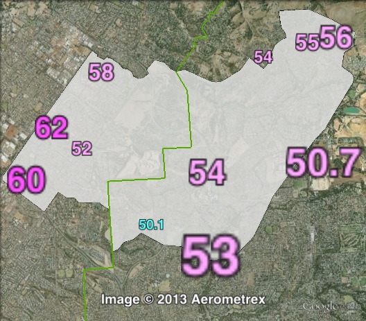 Two-party-preferred votes in Wright at the 2010 state election.