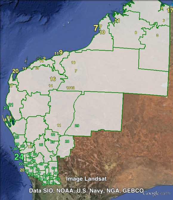 Nationals Senate votes in Durack at the 2013 federal election.