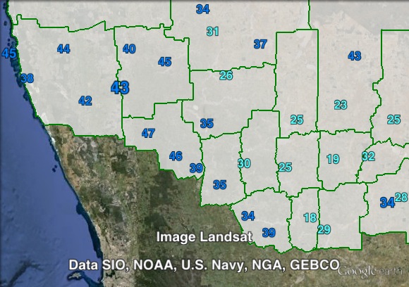 Liberal Senate votes in the Wheatbelt at the 2013 federal election.