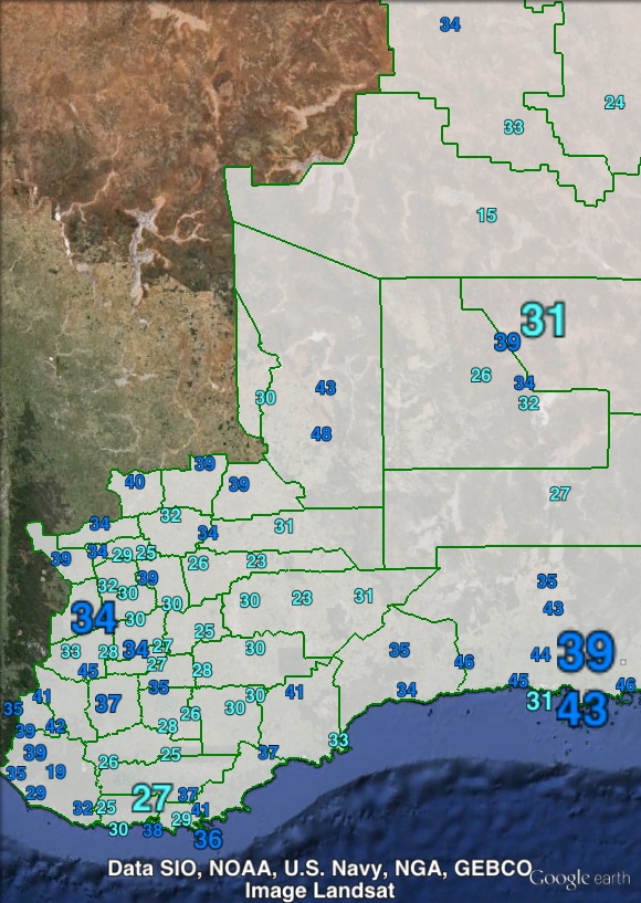 Liberal Senate votes in O'Connor at the 2013 federal election.