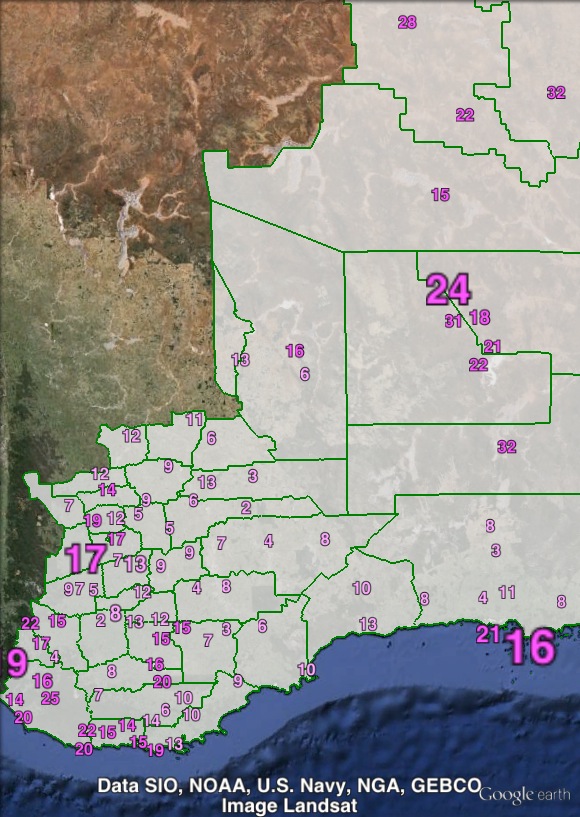 Labor Senate votes in O'Connor at the 2013 federal election.