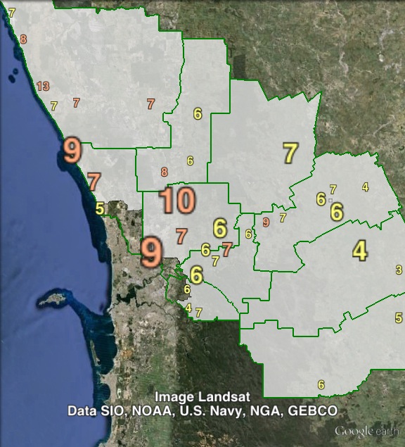 PUP Senate votes in Pearce at the 2013 federal election.