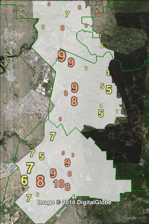 PUP Senate votes in Hasluck at the 2013 federal election.