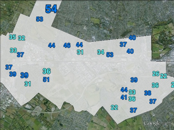 National candidate votes in Wigram at the 2011 general election.