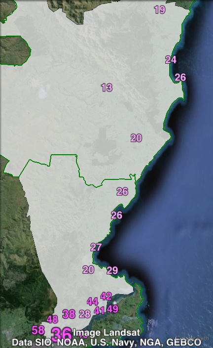 Labour party votes in Dunedin North at the 2011 general election.