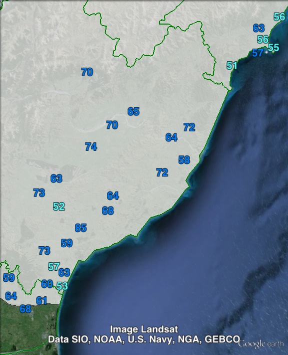 National party votes in southern Kaikōura at the 2011 general election.