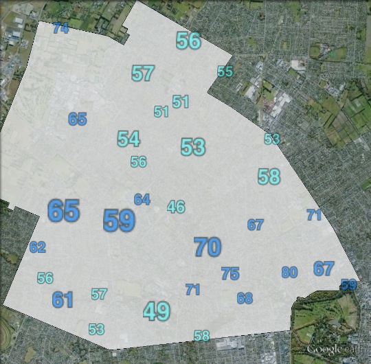 National electorate votes in Ilam at the 2011 general election.