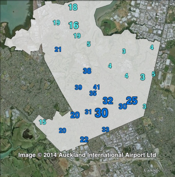 National party votes in Manukau East at the 2011 general election.