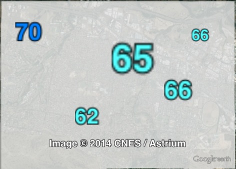 Two-party-preferred votes in Wodonga at the 2010 Victorian state election.