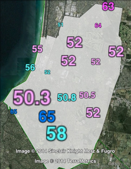 Two-party-preferred votes in Frankston at the 2010 Victorian state election.